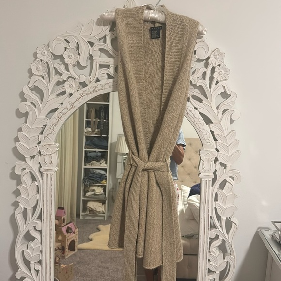 Theory wool cashmere blend sweater vest cardigan - Picture 1 of 4